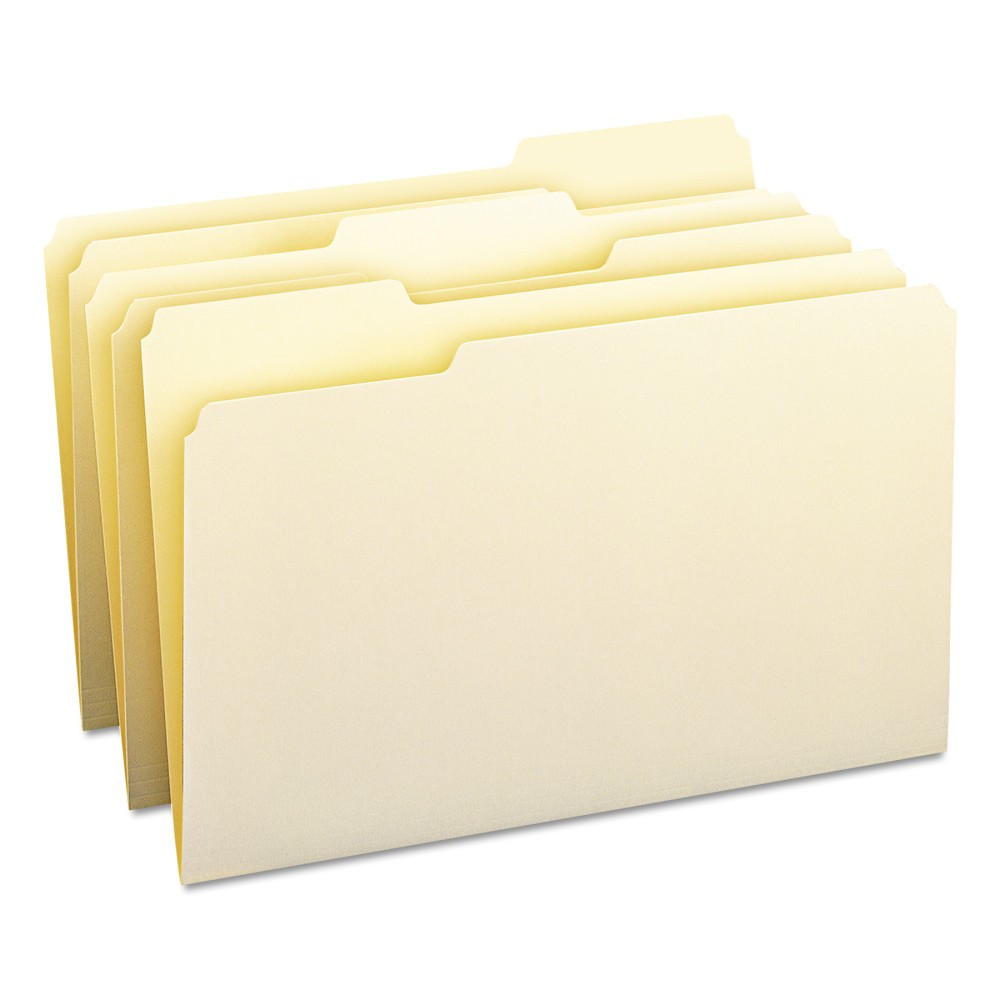 Smead SMD15330 1/3 Cut Assorted Position File Folders, One-Ply Top Tab, Legal, M