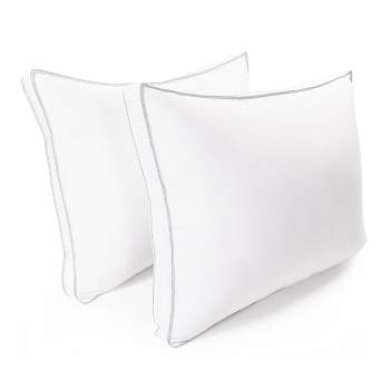 Classic Microfiber Hypoallergenic Gusset 2-Piece Pillow Set - Blue Nile Mills