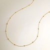 Pure Collection by Ross-Simons 2mm 14kt Yellow Gold Bead Station Necklace - 4 of 4