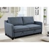 VYNXARIA 69inch 3 in 1 Convertible Queen Sleeper Sofa Bed, Modern Fabric Loveseat Futon Sofa Couch with Pullout Bed - 2 of 4