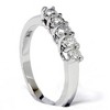Pompeii3 White Gold 1/2ct 14K Diamond Wedding Guard Ring New - 2 of 4