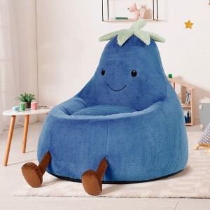 TUYOHW Kids Bean Bag Chair,Faux Fur Lounger with Handles, Lightweight and Portable - 1 of 4