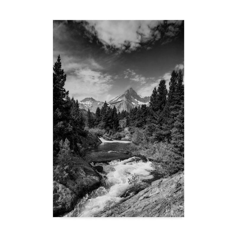 Trademark Fine Art -Michael Blanchette Photography 'Glacial Creek Monochrome' Canvas Art, 2 of 4