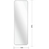 47 x 14 Inch  Full-Length Door Mirror - Sleek and Modern Design - 4 of 4