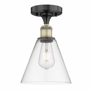 Berkshire - 1 Light Semi-Flush Mount In Industrial Style-10.75 Inches Tall and 8 Inches Wide - 1 of 1
