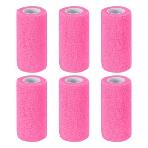 Unique Bargains Self-Adhesive Elastic Breathable Athletic Tapes 6 Rolls - 1 of 4