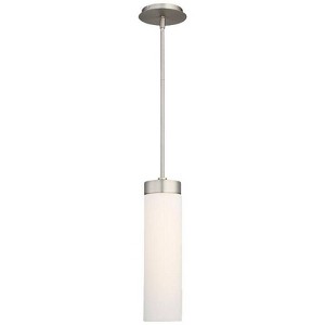 dweLED Elementum 4 1/2" Wide Satin Nickel LED Mini Pendant - 1 of 3