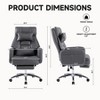 CAVINAS Swivel Ergonomic Office Chair,Technology Leather Desk Chair with Lumbar Support,Headrest and Footrest for Home Work Study - 3 of 4