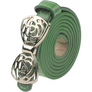 INSPIRE CHIC Women's Sweet Bows Alloy Buckle for Sweater Dresses Thin Slim Fit Decoration Belts - 1 of 4