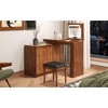 Okak Wooden 5-Drawer Tall Dresser for Bedroom Retro Country Style, Chest of Drawers Closet Storage Cabinet Organizer for Living Room, Hallway - 3 of 4