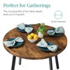 Best Choice Products 35.5in Mid-Century Modern Round Dining Table w/ Steel Legs, Adjustable Feet - 2 of 4