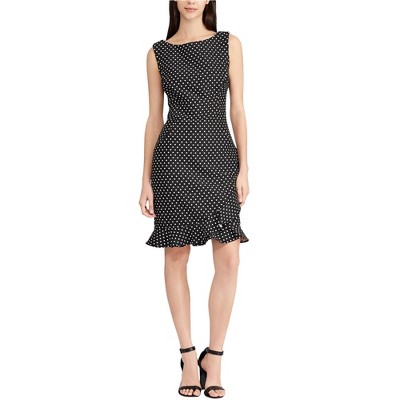 American Living Womens Dot Ruffled Dress