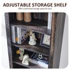 Farmhouse Bookshelf with 2 Large File Drawers, 72" Tall Bookcase with Storage,  4 Tier Rustic Wood Bookshelf for Home, Living Room - 3 of 4