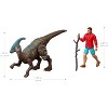 Jurassic World Rebirth Reuben Delgado & Parasaurolophus Figures Pack, 3.75-inch Scale - 2 of 4