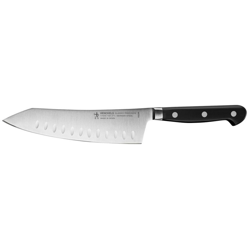 Henckels Classic Precision 7-inch Hollow Edge Rocking Santoku Knife, 1 of 4