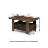 HOMLUX 31" Coffee Table Modern Living Room Furniture with Storage Bin Drawer & Open Shelf - 3 of 4