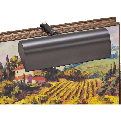 House of Troy 8"W Mahogany Bronze Plug-In Picture Light