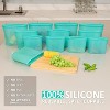 Silicone Reusable Food Storage Bags, Stand Up Zip Lock Containers, Freezer, Microwave, Oven Safe - 3 of 4