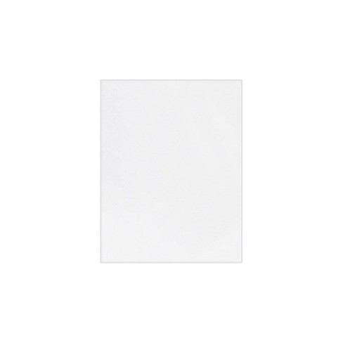 White Card Stock 80lb / 220GSM Size 8 1/2 x 11 - 3 Hole Punched - 50 Papers per Pack