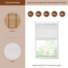 Vynxaria 33"Wx64"L Bamboo Light Filtering Roman Shade,White(Only 1 PC) - 2 of 4