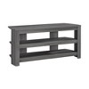 42" Laminate TV Stand with Center Pedestal and Thick Open Shelves for Living Room - 2 of 4