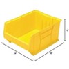 Quantum Storage Systems Hulk 24" Container, 23-7/8"L X 18-1/4"W X 12"H, Stackable, Polypropylene, Yellow, Made In Usa - 2 of 2