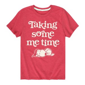 Boys' - Peanuts - Taking Some Me Time Short Sleeve Graphic T-Shirt - 1 of 4