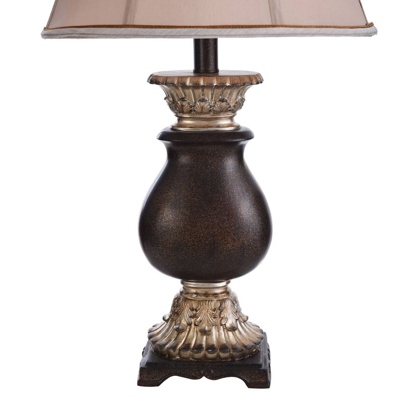 Winthrop Table Lamp Dark Brown with Khasi Silver Finish - StyleCraft, 4 of 8