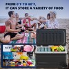 Simzlife 80Qt Outdoor Portable Car Refrigerator with Wheels,Portable Car Refrigerator Electric Cooler, Black - 3 of 4