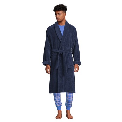 Lands' End Men's Turkish Terry Cloth Robe Calf Kenya