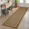 Geometric Living Room Rugs, Washable Bordered Print Soft Bedroom Carpet - 2 of 4