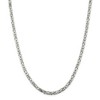 Black Bow Jewelry 4.25mm, Sterling Silver, Solid Byzantine Chain Necklace - 3 of 4