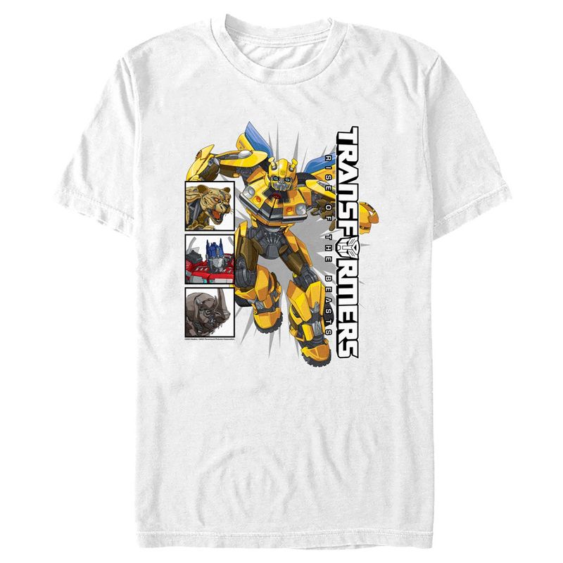 Men's Transformers: Rise of the Beasts Bumblebee Poster T-Shirt, 1 of 6