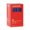 Universal Ballpoint Pen Value Pack, Stick, Medium 1 mm, Blue Ink, Gray/Blue Barrel, 60/Pack - 2 of 4