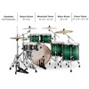 Mapex Armory Series Exotic Studioease 6-Piece Shell Pack With Deep Toms and 22" Bass Drum Emerald Burst - 2 of 3