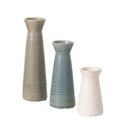 Sullivans Set of 3 Small Vases 10.25"H, 8"H, & 5.5"H