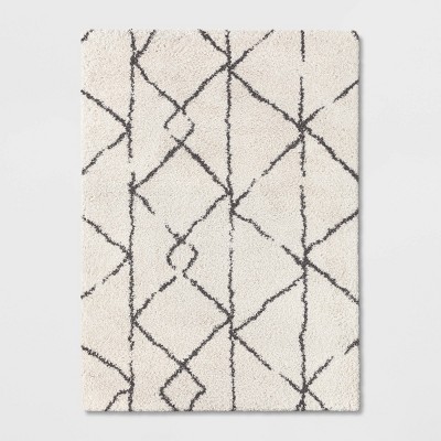 7'X10' Geometric Design Woven Area Rugs Cream/Gray - Project 62™