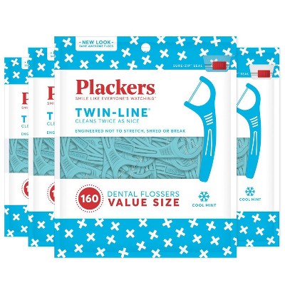 Plackers Twin Line Flosser - 160ct/4pk