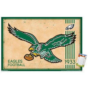Trends International NFL Philadelphia Eagles - Retro Logo 14 Unframed Wall Poster Prints - 1 of 4