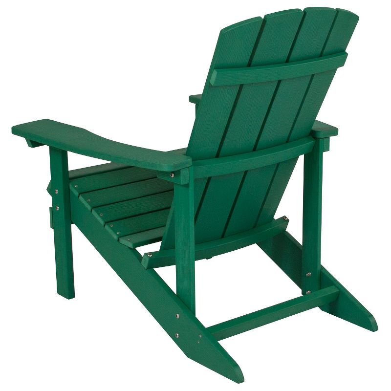 Flash Furniture Set of 4 Charlestown All-Weather Poly Resin Wood Adirondack Chairs, 6 of 10