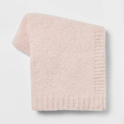 Cozy Knit Throw Blanket Blush - Threshold™ : Target