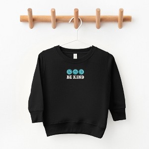The Juniper Shop Embroidered Be Kind Turning Smiles Toddler Graphic Sweatshirt - 1 of 3