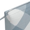 18" x 18" Outdoor Seat Cushion Buffalo Bias Cloud with Ties, Fade-Resistant: Water-Resistant, Zipper Closure - Skyline Furniture - 3 of 4