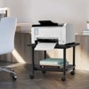 Tangkula 2-Tier Rolling Under Desk Printer Cart with 2 Storage Shelves Printer Stand for home office - image 4 of 4