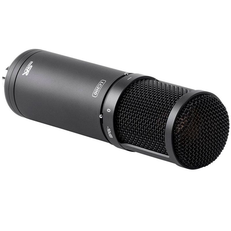 Monoprice LC200 Large Multi-Pattern Studio Condenser Microphone with 34mm Capsule, Shock Mount and Hard Carrying Case - Stage Right Series, 4 of 7