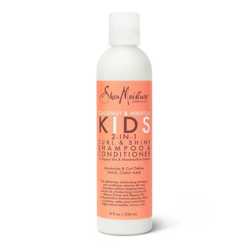 SheaMoisture Coconut and Hibiscus Kids&#39; 2-in-1 Shampoo &#38; Conditioner For Thick Curly Hair - 8 fl oz, 3 of 17