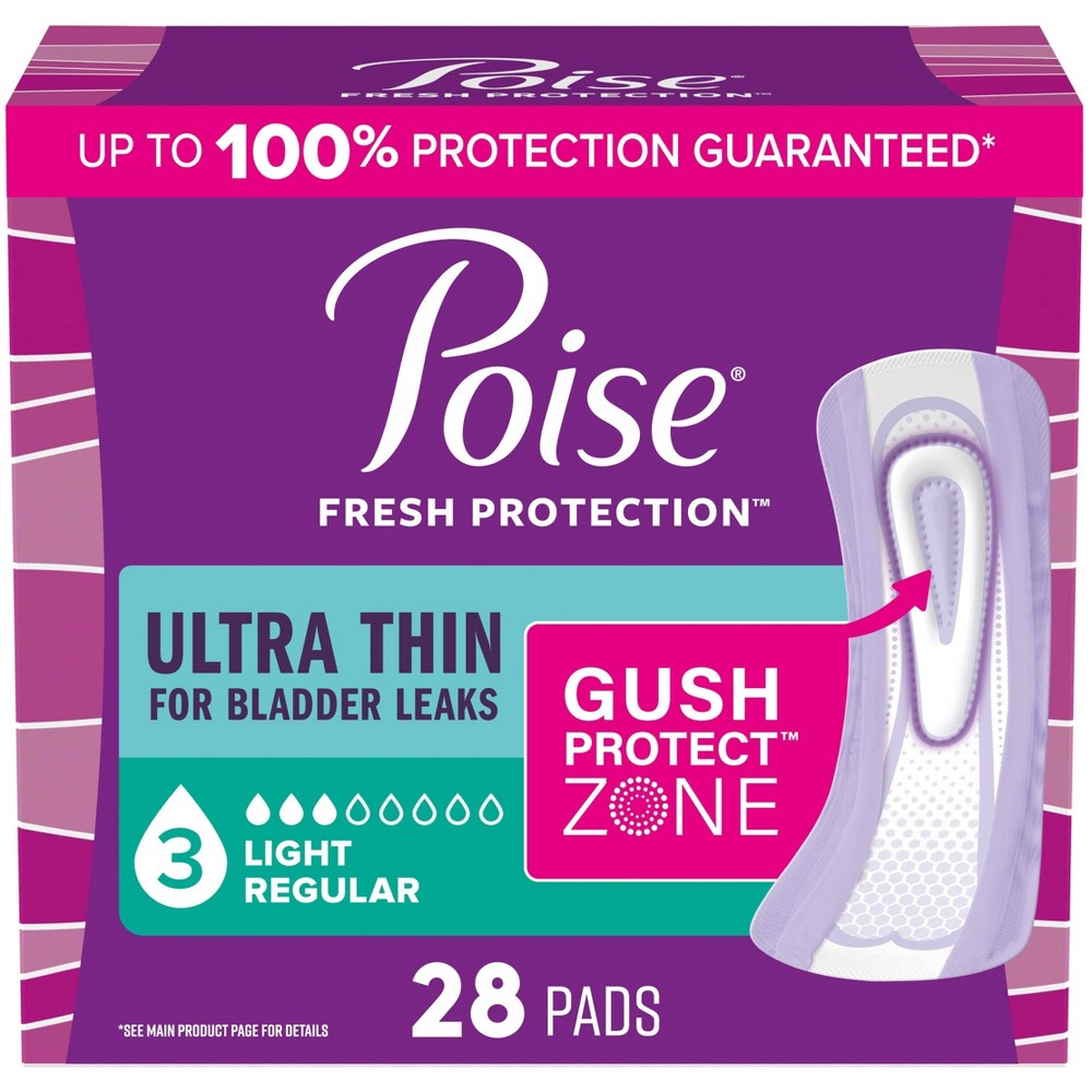 UPC 036000513936 product image for Poise Ultra Thin Incontinence Pads for Women - Light Absorbency - 3 Drop - Regul | upcitemdb.com