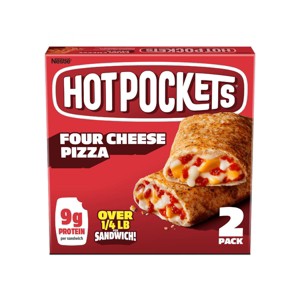 Hot Pockets Four Cheese Pizza Frozen Snacks - 8.5oz/2pk - 1 of 4