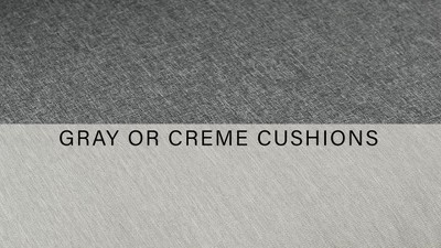 Charcoal Metal Two-Seat Outdoor Sectional Loveseat