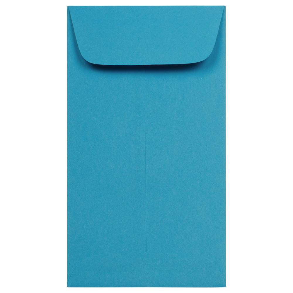 Photos - Envelope / Postcard JAM Paper Brite Hue #6 Coin Envelopes 3 3/8 X 6 50 per pack Blue
